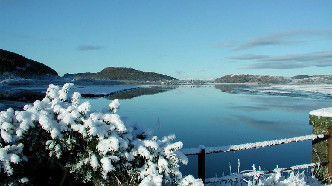 Lake in winter, Crinan Wood