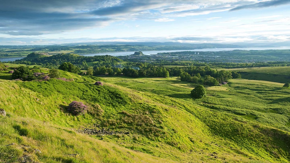 Hillside grassland, Lang Craigs