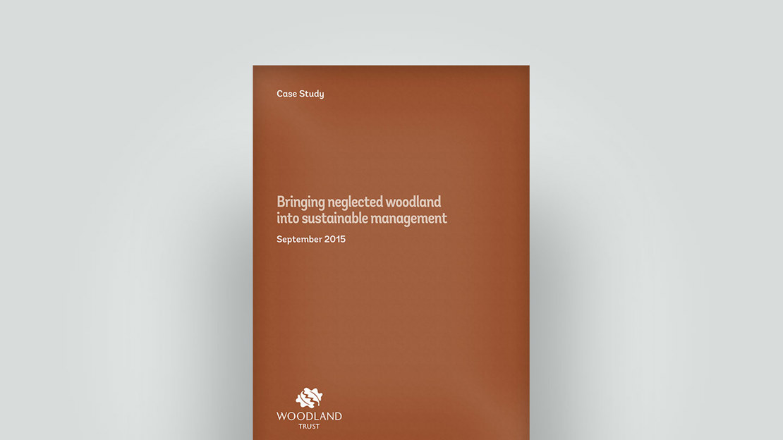 Bringing neglected woodland into management, 2015 case study