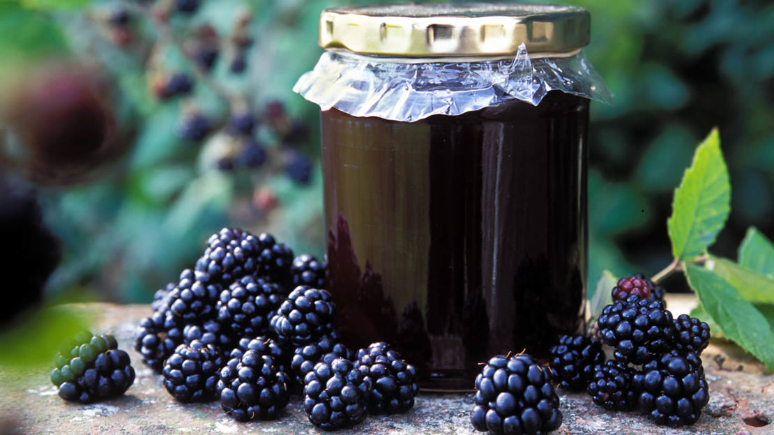 Jar of bramble jelly