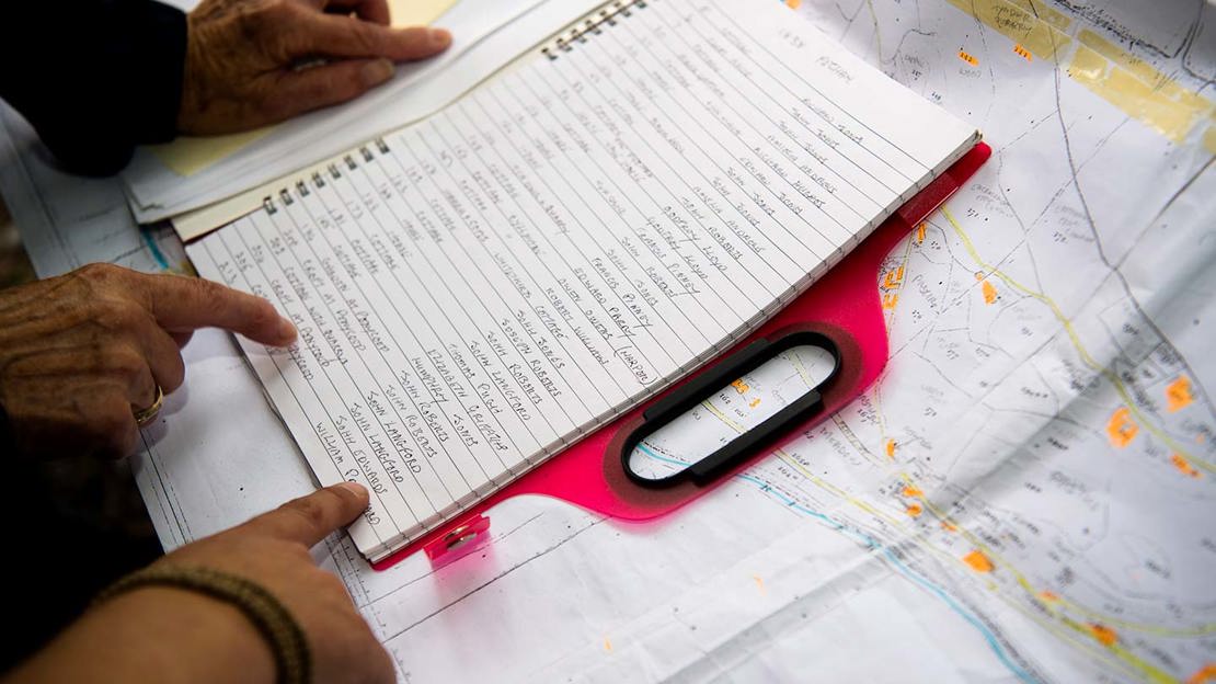 People looking at a map