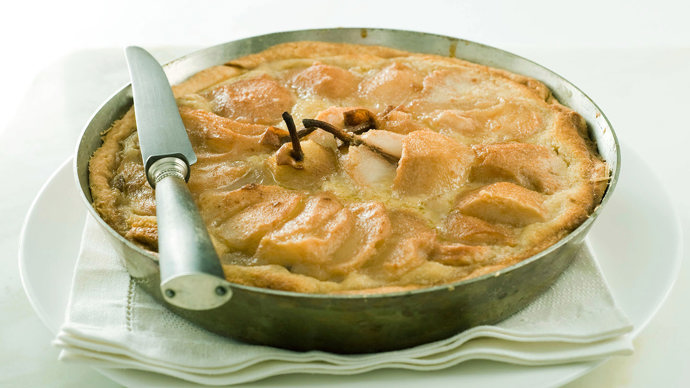 Pear and cheese tart