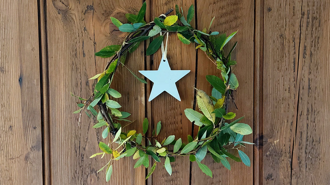 Goat willow Christmas wreath