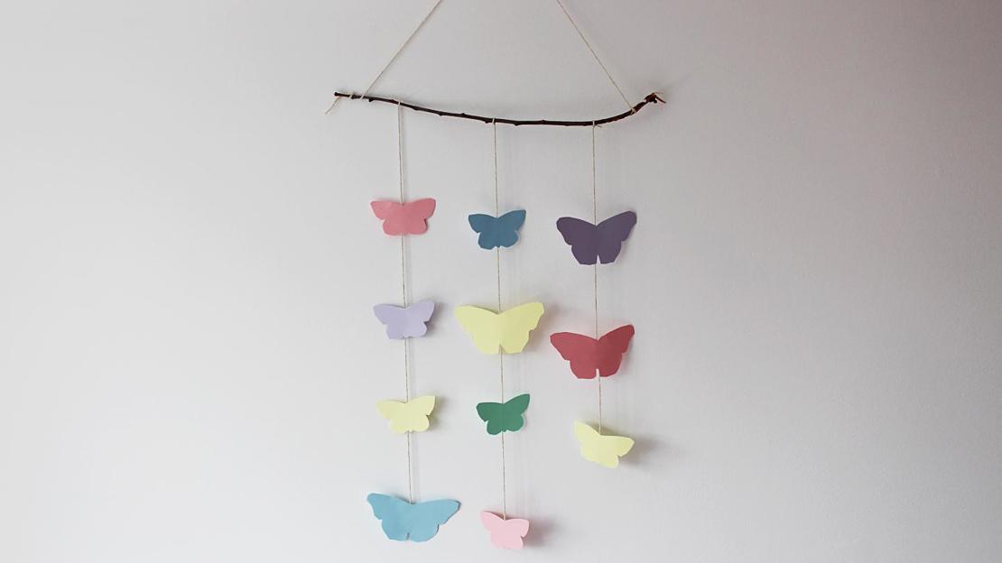 Butterfly wall hanging craft