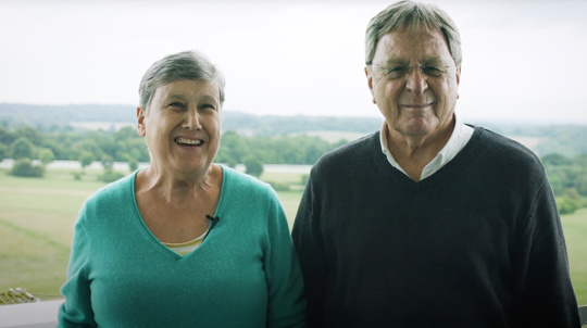 Fiona and Derek Gardiner at Langley Vale Wood