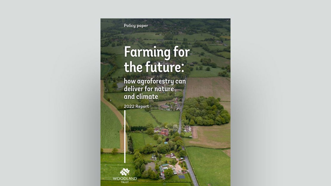 Farming for the future: How agroforestry can deliver for nature & climate report 2022, document cover Farming for the future: How agroforestry can deliver for nature & climate report 2022, document cover