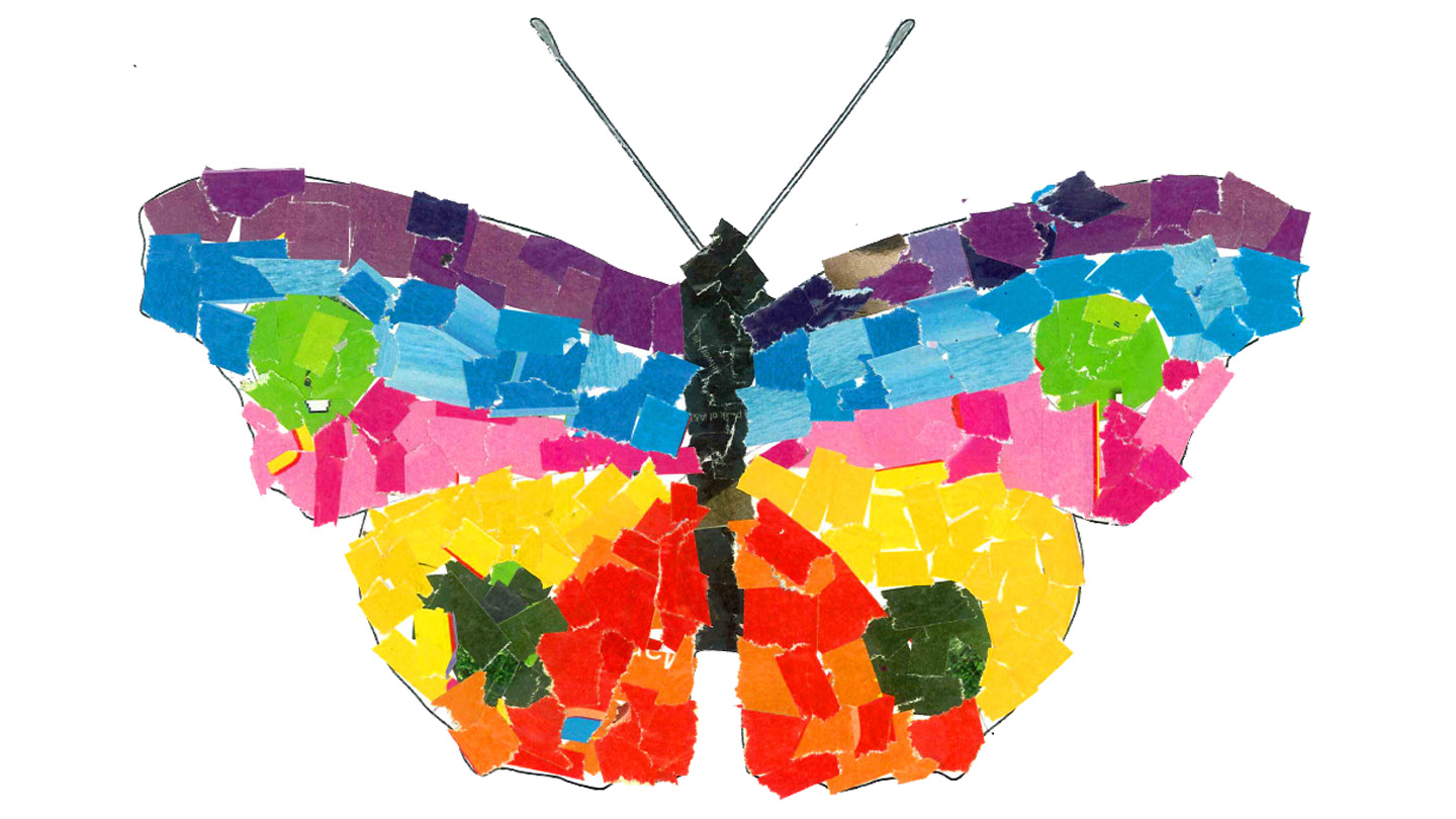 How to Make Easy & Simple Butterfly With Colour Paper!!!