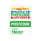 People's Postcode Lottery and Postcode Green Trust logos 